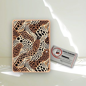 Nouvelle Tendance : Plaque Magnétique Rectangulaire en Acrylique à Motif Léopard pour Extensions de Cils, Logo Personnalisé, Fleur Diamant, Écologique, Beauté - Product Image 2