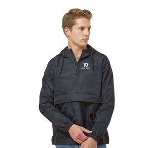 Men's Lightweight Water Resistant Anorak Windbreaker <b>Jacket</b> Hooded Outdoor Shell for Sports Camping Casual Wear and Travel - Product Image 2