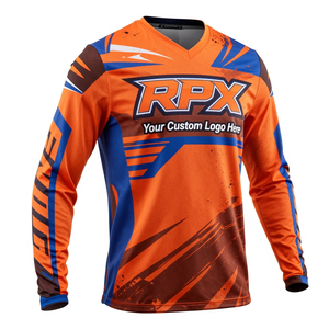 Maillots de motocross de haute qualité à prix de gros, couleurs unies, design personnalisé, vente en gros de maillots de motocross - Product Image 4
