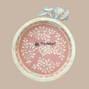 Posavasos Artesanal con Incrustaciones de Hueso, Elegante Adorno Decorativo para Mesa de Tradebyd - Product Image 2