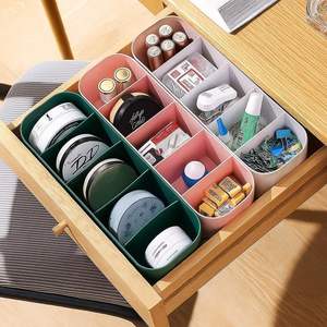 Organisateur de tiroir Zenara en PP, rectangulaire, moulé par injection plastique, 5 couches, imperméable, léger, durable, multifonctionnel - Product Image 1