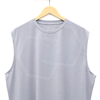 Débardeur Unisexe Gris Sans Manches en Polyester Respirant pour Adultes – Tenue de Sport Athlétique et Maillot de Performance pour l'Athlétisme – Vente en Gros