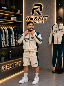 REXFIT SPORTS 2026 Ensemble de survêtement pour homme Motion Mayor, veste zippée intégrale et short, vêtements de sport personnalisés, ensemble deux pièces assorti - Product Image 5