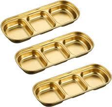 3 Compartment Sauce Dipping <b>Plate</b> for Condiments <b>Snacks</b> Appetizers Serving Tray for Ketchup Chutney Dips and Seasonings - Product Image 6