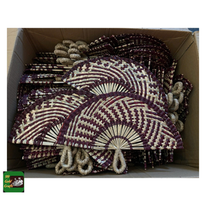 Éventail en jonc de mer de qualité supérieure, en paille et osier, pour une décoration unique de restaurant oriental, fabriqué avec fierté au Vietnam, offres B2B - Product Image 6