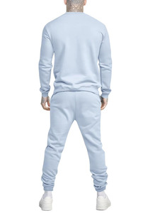 Conjunto deportivo para hombre, sudadera con capucha y pantalones de chándal de tela suave y transpirable, corte informal y relajado, perfecto para ropa urbana y entrenamiento en el gimnasio. - Product Image 5