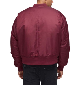 Abrigos de Piloto para Hombre, Gruesos y Extra Grandes, con Logotipo Personalizado, Chaqueta de Piloto Retro MA-1 con Cremallera - Product Image 2