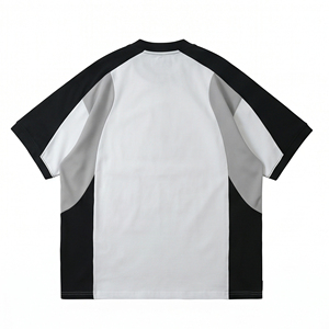 เสื้อยืดผู้ชายทรงโอเวอร์ไซส์ผ้าถักผสมตาข่ายคุณภาพสูงขายดีประจำปี 2026 ผลิตจากผ้าฝ้าย 100% ป้องกันการเป็นขุย เหมาะสำหรับเล่นกีฬา - Product Image 2