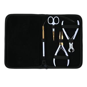 Hair Extension <b>Tools</b> <b>Kit</b> Keratin Bond Cutter Microbeads Crimping Plier Loop <b>Tool</b> Thread <b>Mini</b> Scissor Styling Clips Needle - Product Image 5