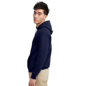 Sudadera con Capucha Azul Marino para Hombre, Sudadera con Capucha de Forro Polar de Manga Larga Personalizada de Alta Calidad, Sudadera con Capucha Extra Grande de Color Sólido para Hombre - Product Image 2