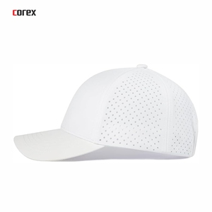 Gorra de Béisbol Blanca de 6 Paneles, Transpirable, de Malla, Ajustada, Unisex, para Exteriores, Primavera, Verano, Casual, para Adultos - Product Image 3