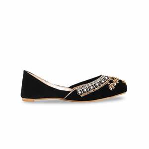 Flats Khusa fantaisie noirs pour filles KD2253 - Product Image 4