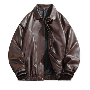 Premium Comfort Baseball Leather <b>Jacket</b> Casual Fashion Baseball Leather <b>Jacket</b> Baseball Leather <b>Jacket</b> - Product Image 1