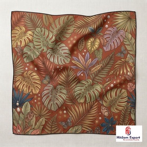 Custom Printed Square Tassel <b>Scarf</b> High Quality Soft Lightweight OEM ODM Manufacturer Socotra Custom Fabric Products - Product Image 6
