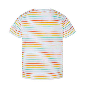 Camiseta de Algodón Peinado Premium a Rayas, Estilo Casual, Resistente, para Hombre, Venta Directa de Fábrica - Product Image 6