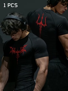 Rashguard de grappling sans kimono personnalisé pour homme, motif foncé, en spandex, à compression, pour l'entraînement - Product Image 1