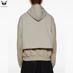 Sudadera con Capucha de Doble Capa de Alta Calidad para Hombre, Estilo Urbano, Algodón Grueso, Cálida para Invierno, con Logotipo Personalizado - Product Image 4