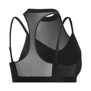 High Impact Women Seamless Racerback Sports Bra With <b>Mesh</b> Panel Hollow Out Design Breathable Yoga Workout <b>Top</b> Medium Support - Product Image 2