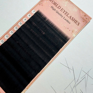 Extensiones de Pestañas Veganas Más Populares, Cashmere 0.03 0.05, Extensiones de Pestañas Individuales de Volumen, Marca Privada, Extensiones de Pestañas de Seda Coreanas - Product Image 1