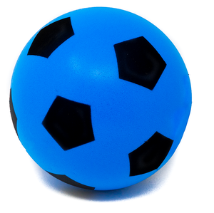 Balón de Fútbol Deportivo de Cuero con Paneles Negros y Azules de Tacto Suave para Entrenamiento Deportivo, Balón de Fútbol de Cuero Personalizado de la Mejor Calidad - Product Image 1