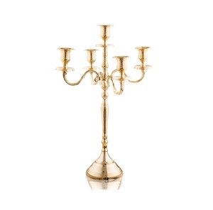 Candélabre décoratif moderne en métal pour une décoration élégante de table de salon avec un design artistique minimaliste - Product Image 1