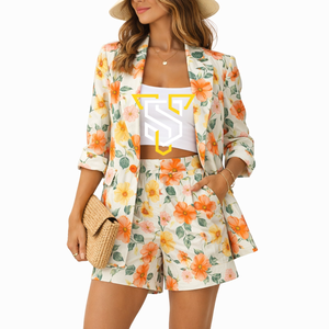 Vestido Casual de Verano para Mujer con Estampado Floral, Manga Tres Cuartos, Corte Holgado, Transpirable, Duradero y de Secado Rápido, Ajuste Regular - Product Image 2