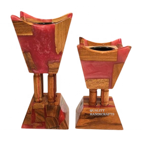 2025 nuevo quemador de incienso Bakhoor de resina epoxi de madera Madhkan soporte de quemador Oud árabe para fragancia casera durante el Ramadán - Product Image 4
