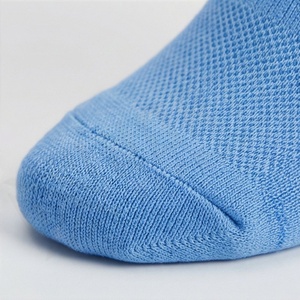 Light Blue Crew <b>Socks</b> Solid Color Knitted Cotton Breathable Casual Daily Wear for Adults Summer Style - Product Image 6