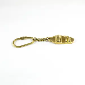 微型黄铜拖鞋收藏仿古风格饰面航海钥匙扣钥匙圈