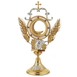 Excellent Brass Round Metal Tabletop Home Decor <b>Ornament</b> with <b>Gold</b> and Silver Finish Religious Design for Living Room Use church - Product Image 5