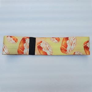 Bande de résistance personnalisée imprimée avec motif de pain pour l'exercice, ajustement confortable pour tous les âges, tissu polyester - Product Image 1