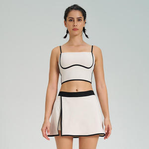 Conjunto de Ropa de Tenis Personalizada al por Mayor OEM 2026 para Mujer, Incluye Sujetador Deportivo y Falda de Tenis, Conjunto Deportivo de 2 Piezas de Secado Rápido - Product Image 1