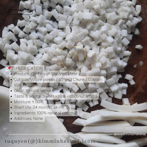 เนื้อมะพร้าวแช่แข็ง IQF จากเวียดนาม |   ผู้จัดจำหน่ายมะพร้าวแช่แข็งสำหรับการผลิตอาหาร บริการอาหาร สมูทตี้ ของหวาน B2B - Product Image 3