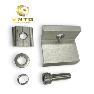 อุปกรณ์เสริมโซลาร์เซลล์ VNTG OEM/ODM ตัวหนีบแผงโซลาร์เซลล์ VNTECH GLOBAL A6005-T6 วัสดุสีขาวขุ่นเคลือบผิวอะโนด - Product Image 6