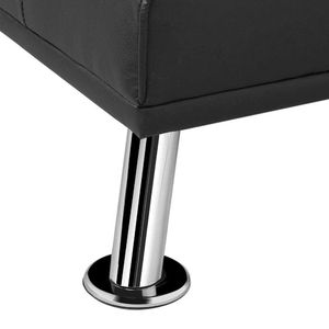 Divano Letto Convertibile MEGA Moderno in Ecopelle con Braccioli Morbidi e 2 Portabicchieri per Soggiorno - Product Image 3