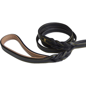 2026 Top Selling High Quality Wholesale Luxury Adjustable And Secure Buckle Online Best Selling Leather Dog Leash - Product Image 5