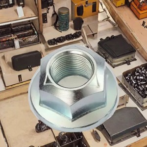 DIN 6923 Stainless Steel Hex Flange Nut Zinc Plated Fully Threaded Industrial <b>Fastening</b> Component - Product Image 2