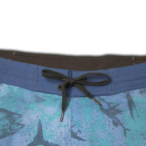 Shorts de Playa para Hombre con Estampado de Peces Azules, Secado Rápido, Cintura Elástica, Estilo Casual, Largo Bermuda, Poliéster, con Bolsillos - Product Image 2