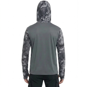 Sudadera con capucha profesional para hombre, protección solar, manga larga, ropa de alto rendimiento para pesca al aire libre y deportes acuáticos - Product Image 2
