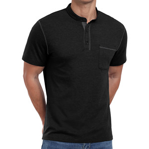 T-shirts noirs doux de haute qualité pour hommes, 100 % coton, vêtements surdimensionnés personnalisés, t-shirts vintage vierges avec poche pour hommes - Product Image 3