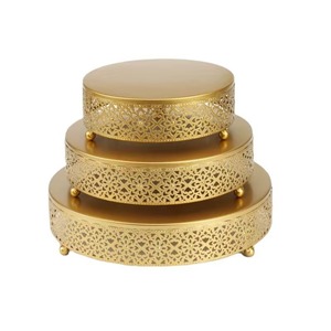 Supports à gâteau réutilisables en acier, pratiques, avec bordure personnalisable et élégante, outils à gâteau ronds à prix compétitif - Product Image 3