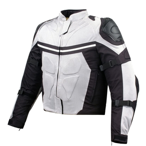 Men's Motorcycle <b>Racing</b> <b>Jacket</b> Full Sleeve Color Blocked Windproof Breathable Nylon/Cotton 220g Textile for All Seasons Wear - Product Image 1