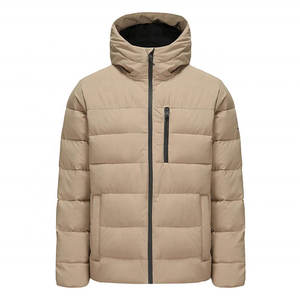 Fully Customized <b>Men's</b> Waterproof <b>Canvas</b> Puffer <b>Jackets</b> Polyester Wadding Filled Winter DDP Shipping - Product Image 1