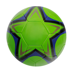 ลูกฟุตบอลซอฟต์ทัชสีเขียว PVC 4/5 เชื่อมติดด้วยความร้อน PU/PVC/TPU เป็นมิตรกับสิ่งแวดล้อม สำหรับฝึกซ้อม ผู้ผลิต OEM ขายส่งจำนวนมาก - Product Image 1