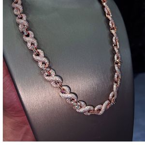 Customized moissanite tennis <b>necklace</b> Brilliant cut moissanite pearl Gold plated sterling silver <b>necklace</b> - Product Image 6