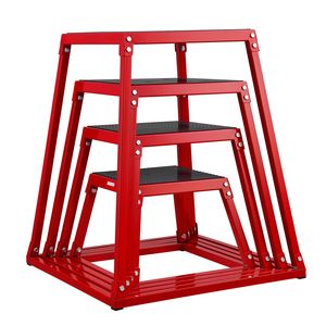 Set di Box Pliometrici in PVC da 12/18/24/30 Pollici, Piattaforme Antiscivolo per Allenamento Fitness e Agilità in Palestra - Product Image 2