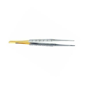 Micro Castroviejo Tying Forceps Half Gold Dental Surgical for Minor Surgery Eye Procedures Metal Steel By <b>Blush</b> Surgical - Product Image 1