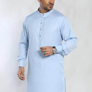 ผ้าฝ้ายแท้ 100% คุณภาพสูง แห้งเร็ว ปรับแต่งได้ ชุดลำลองสไตล์อิสลามสำหรับผู้ชาย ชุดฤดูร้อนแบบสลวาร์ คามีซ  แบบกลับด้านได้ - Product Image 5