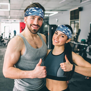Bandeaux de sport élastiques en gros pour le yoga et le fitness, bandeaux absorbants pour la transpiration, en vente - Product Image 2