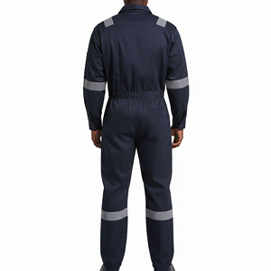 Custom Reflective Safety <b>Overall</b> Coverall with High Visibility Tape for <b>Construction</b> and Industrial Workers - Product Image 4